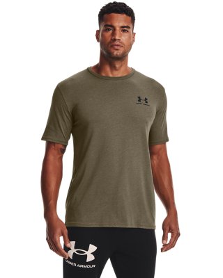 Under Armour Mens Sportstyle Left Chest T Shirt Tee Top Grey Sports Gym Running